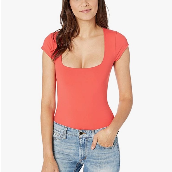 🔥FREE PEOPLE🔥SQUARE EYES RED THONG BODYSUIT XS/SMALL NWT - Picture 4 of 7